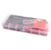 Assorted 75mm and 45mm lengths of red and black adhesive backed heatshrink in a range of diameters. 3.2, 4.8, 6.4, 7.9, 9.5, an12.7mm.