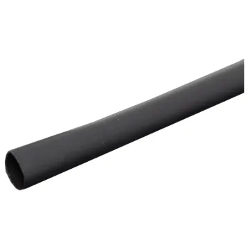 Nominal: 6mm (9.5mm across when flattened) when shrunk: 3mm Military grade flexible tubing. Suitable for insulation, colour coding, strain relief and protection in electrical and electronic applications.