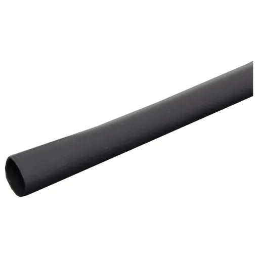 Nominal: 6mm (9.5mm across when flattened) when shrunk: 3mm Military grade flexible tubing. Suitable for insulation, colour coding, strain relief and protection in electrical and electronic applications.