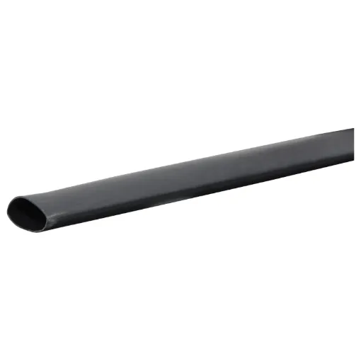 Colour: Black
Nominal  : 19mm (30mm across when flattened)
&Oslash when shrunk: 9.5mm

Glue backed heatshrink is ideal for minimising cable movement and reducing moisture ingress into cable joins and plugs.