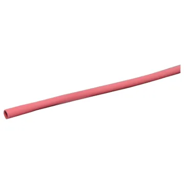 Colour: Red
Nominal &Oslash: 3mm (4.5mm across when flattened) 
&Oslash when shrunk: 1.5mm 

Glue backed heatshrink is ideal for minimising cable movement and reducing moisture ingress into cable joins and plugs.