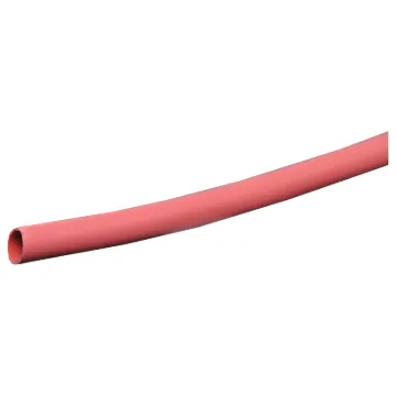 Colour: Red
Nominal &Oslash: 10mm (15.5mm across when flattened) &Oslash when shrunk: 5mm 

Glue backed heatshrink is ideal for minimising cable movement and reducing moisture ingress into cable joins and plugs.