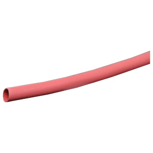 Colour: Red
Nominal &Oslash: 10mm (15.5mm across when flattened) &Oslash when shrunk: 5mm 

Glue backed heatshrink is ideal for minimising cable movement and reducing moisture ingress into cable joins and plugs.