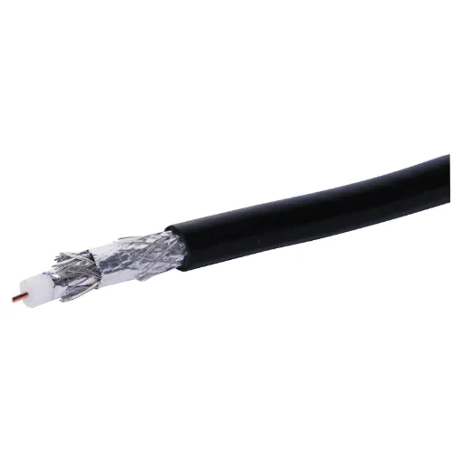 Suitable for Digital TV, MATV. Very low loss ratings due to its quad screen shielding.