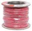 Pink, 7 strand, 26AWG, tinned copper wire with a PVC insulator for indoor, general purpose, low current wiring.
