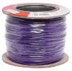 Purple, 7 strand, 26AWG, tinned copper wire with a PVC insulator for indoor, general purpose, low current wiring.