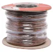 Brown, 24 strand, 18AWG, heavy duty, tinned copper wire with a PVC insulator suitable for indoor, general purpose wiring.