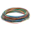 Multi pack of 10m hook up cable for projects. Suitable for general purpose low current wiring. Solid core wire is suits breadboard jumpers & links.