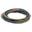 Multi pack of 10m hook up cable for projects. Suitable for general purpose low current wiring. Solid core wire is suits breadboard jumpers & links.