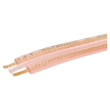 Oxygen free super flat speaker cable perfect for installing under carpet or along skirting boards. Great for discrete custom installs.