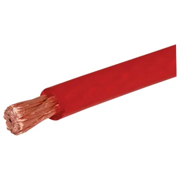 Solid copper 0 gauge high current power cabling for battery banks and power systems.