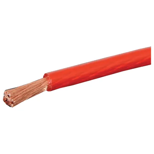 High power handling cable for distributing power. Commonly used as power cable for car stereo systems, where high current handling is crucial for powerful, clean sound.