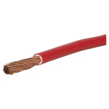 This high current capacity cable is suitable for connection between battery banks and inverters.