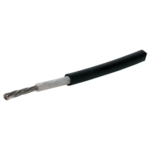 Designed for use in solar panel systems installations. UV stabilised all weather, halogen free, double insulated construction. Super tough outer sheath impervious to oils & grease.