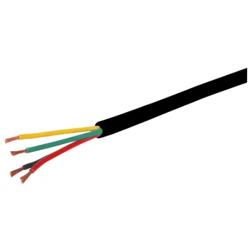Conductor colours: yellow, green, red and black.