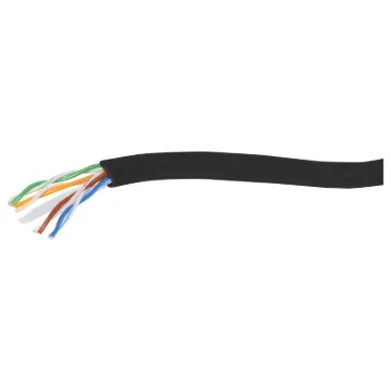 U/UTP (unshielded twisted pair) network cable. Solid copper conductors 8 x 1/0.55 (≈0.20mm2 /23AWG). 6mm OD.