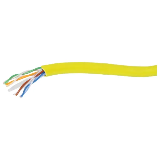 U/UTP (unshielded twisted pair) network cable. Solid copper conductors 8 x 1/0.55 (≈0.20mm2 /23AWG). 6mm OD.