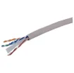 U/UTP (unshielded twisted pair) network cable. Solid copper conductors 8 x 1/0.57 (&asymp;0.20mm2 /23AWG). 7.6mm OD.