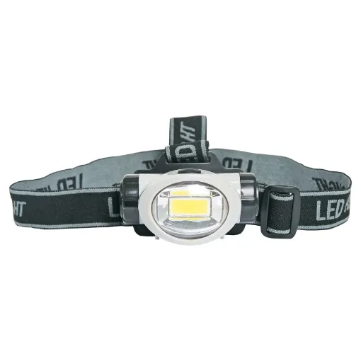 Incorporates a powerful 3W white COB LED torch light and an adjustable 3 strap elastic headband. 3 mode operation (half/full/flash). Excellent for working in dimly lit areas.