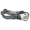 Incorporates a powerful 3W white COB LED torch light and an adjustable 3 strap elastic headband. 3 mode operation (half/full/flash). Excellent for working in dimly lit areas.