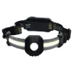 This multi-function LED head torch features front and rear mounted lamps for a variety of outdoor activities. It's also great for working in tight, dimly lit spaces such as behind equipment, under vehicles etc.