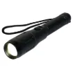 This compact torch can not only be charged via usb, but can also be used as a powerbank. The torch employs a high brightness 5 Watt light that multiple modes.