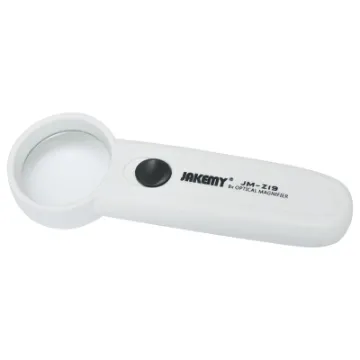 A high quality handheld magnifier with 37mm glass lens aided by 2 x LEDs for illumination. Great for stamp  and coin collectors. Runs on 3 x AAA batteries.