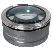 This illuminated surface magnifying loupe offers 5x -7x magnification through its 72mm lens.