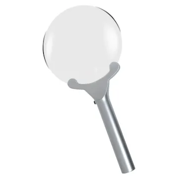 A 130mm frameless magnifier with 6x magnification, 2x insert lens and LED illumination.
