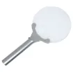 A 130mm frameless magnifier with 6x magnification, 2x insert lens and LED illumination.