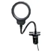 USB magnifying lamp provides 20 dioptres (5x) magnification with its 90mm lens. It's the perfect work lamp for the desk, electronics workbench or shed.