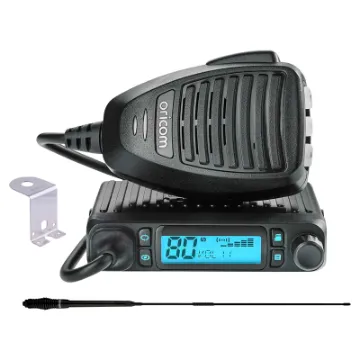 A 5W dash mount 80 channel transceiver equipped with a host of modern features and a range of up to 10km. Includes a complete set of accessories: handheld mic, cradle, antenna and mounting bracket. DTX4300PK