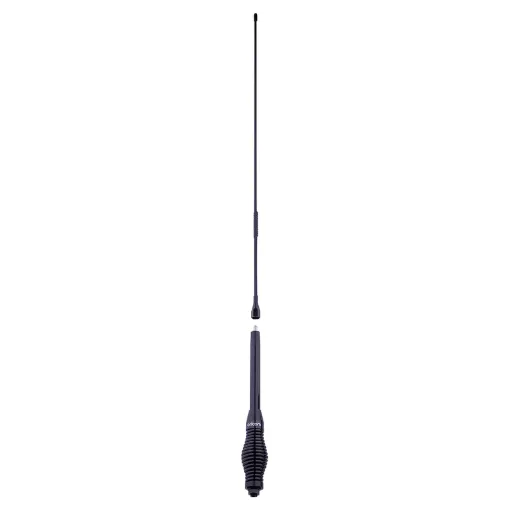 Quality UHF CB antenna that include 4.5m of coaxial cable for easy hook up and are suitable for use with Oricom’s boot or bullbar mounting brackets. Includes a heavy duty barrel spring base. Length shown includes base.