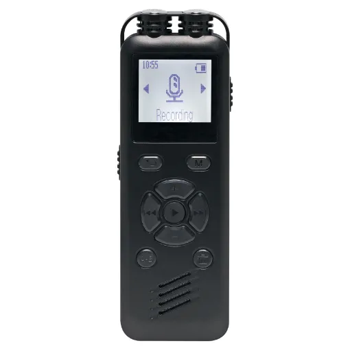 Records CD quality audio where ever you may need it. Ideal for recording interviews and educational note taking in lectures and classrooms. Records in MP3 or WAV up to a maximum 1536kbps (CD quality).