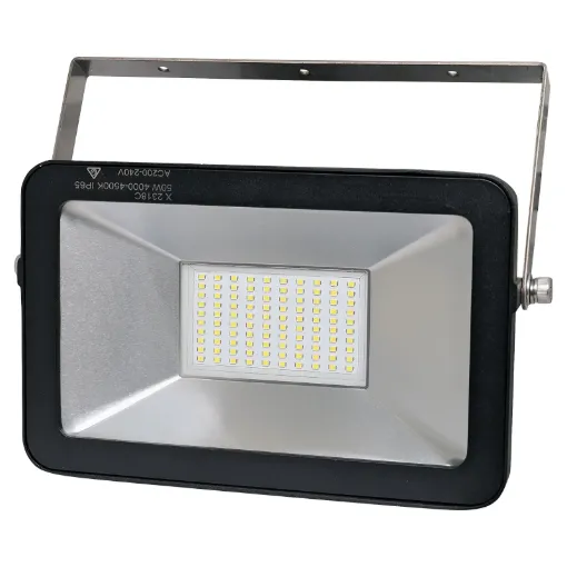 These 240V AC floodlights are ideal for fixed domestic and commercial applications. Fitted with stainless steel hardware and brackets to ensure a long life in harsh outdoor conditions. IP65 rated.