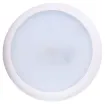 Compact LED dome lights suitable for use in caravans, RVs and vehicles.