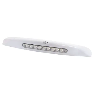 This sensor awning light is designed for installation on the exterior of caravans, RVs and vehicles where a handy motion detect light is needed. IP65 weatherproof rated.  12-24V DC input. Size: 372W x 52D x 53Hmm.
