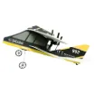 Experience the thrill of flying with this remote control plane! This ingeniously designed plane operates at 2.4GHz, featuring a double-wing design for precise speed control and optimal flight stability.