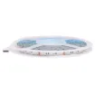 LED strip lighting with red, green, blue variable colours. Kits available in indoor or weatherproof outdoor versions. A controller & remote are available separately for varying timing of the colour change. Each strip features connectors at both ends