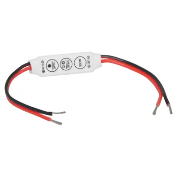 Inline LED strip light dimmer for use with SMD 3528, 5050, 5630 strip lighting.