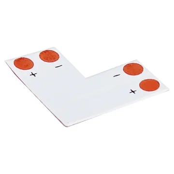 Plastic joiner for connecting strip lights together.
