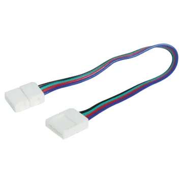 This flexible lead joiner allows you to connect LED strips through cabinet dividers, around corners etc.