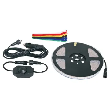 This handy strip lighting kit is great for setting up temporary lighting in tents, awnings, gazebos etc.