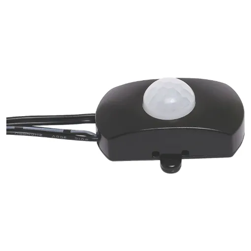 A simple PIR motion activated switch which can be plugged in-line between any DC device using a 2.1mm plug. Can be used to activate lighting when movement is detected. Ideal for LED strips, however can be used to motion activate anything with a 2.1mm DC socket.