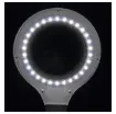 This very stylish illuminated LED desktop magnifier is equipped with a 95mm diameter 3 dioptre lens and a 12 dioptre insert is an essential addition to the workshop or study.