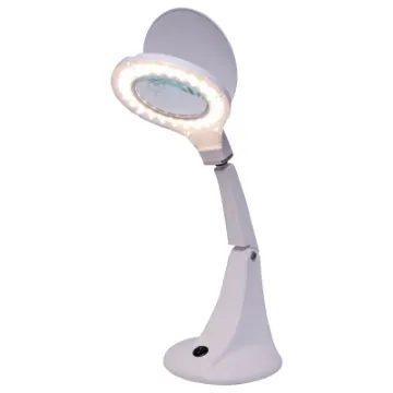 This very stylish illuminated LED desktop magnifier is equipped with a 95mm diameter 5 dioptre lens is an essential addition to the workshop or study.