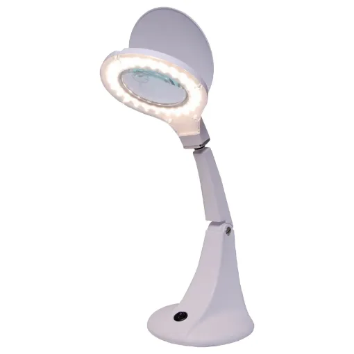 This very stylish illuminated LED desktop magnifier is equipped with a 95mm diameter 5 dioptre lens is an essential addition to the workshop or study.
