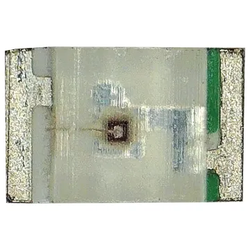 These "flat top" international 0805 size LEDs are suitable for all automatic placement equipment. They are suitable for use with a lexan or membrane panel.

Temperature range: -25C to +80C 
Viewing angle: 120 degrees 
Forward current: 30mA 
Typical v