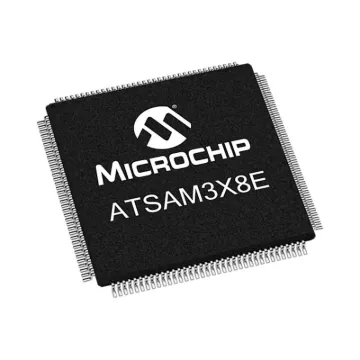 Based on the ARM&reg Cortex&reg-M3 processor, the Microchip's SAM3X8E runs at 84MHz and features 512KB of flash memory in 2 x 256KB banks and 100KB of SRAM in 64KB +32KB banks, with an additional 4KB as NFC (NAND Flash controller) SRAM.