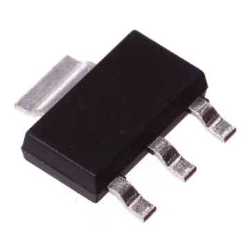 The AZ1117 is a series of low dropout three-terminal regulators with a dropout of 1.15V at 1A output current.
The AZ1117 series provides current limiting and thermal shutdown. Its circuit includes a trimmed bandgap reference to assure output voltage accuracy to be within 1% for 1.5V, 1.8V, 2.5V, 2.85V, 3.3V, 5.0V and adjustable versions or 2% for